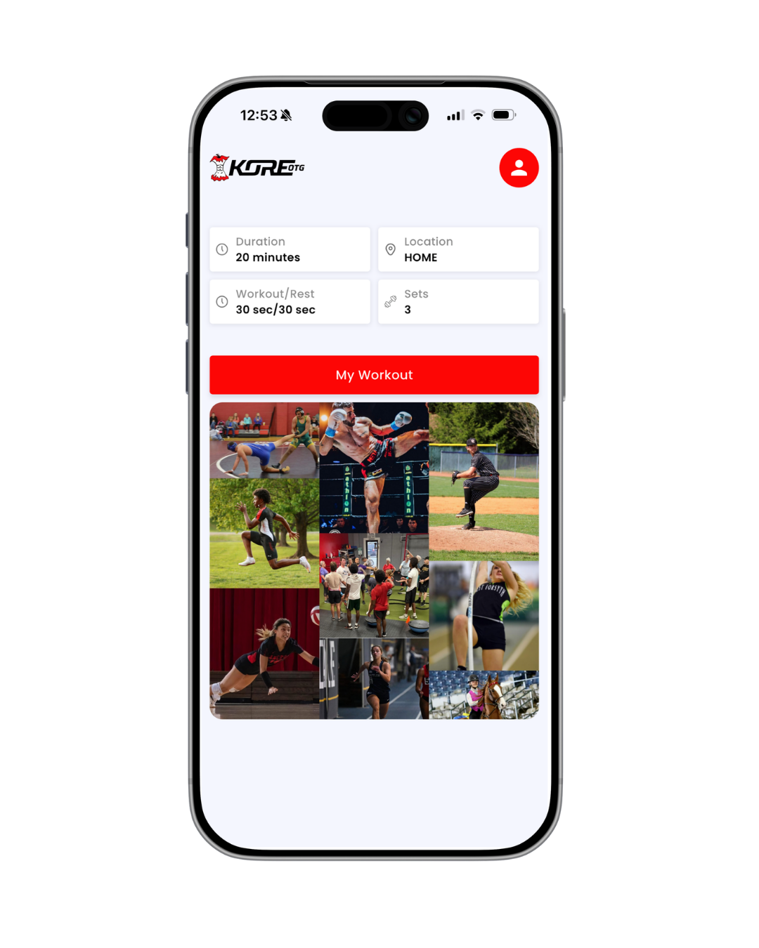 KORE OTG App Interface